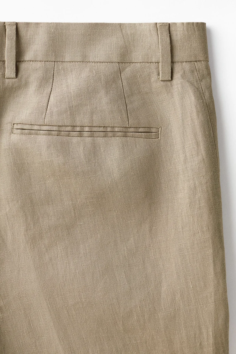 H&M  Slim Fit Linen suit trousers for Men | Best Price UAE